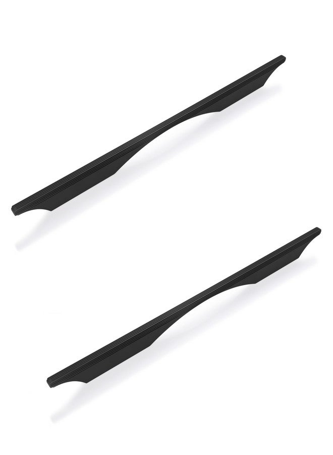 LAPO 2 Piece Cabinet Handles for Drawer, Pulls for Almirah, 24 Inch Black Window Drawer for Kitchen, Wardrobe, Cupboard Furniture’s (Black Finish, 3 Years Warranty) - Image 1